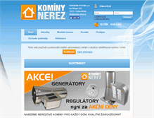 Tablet Screenshot of kominy-nerez.cz